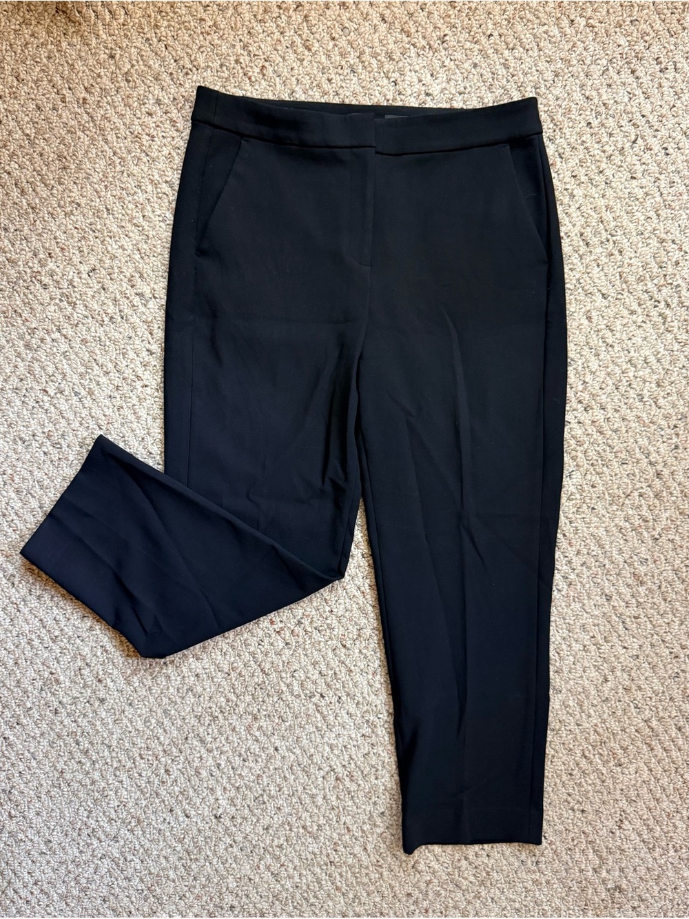 J.Crew Kate Black Straight Leg Pants | Size 12
